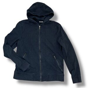 Lululemon Men's Cross Cut Hoodie Size L Navy Blue Full Zip Athletic Sweatshirt